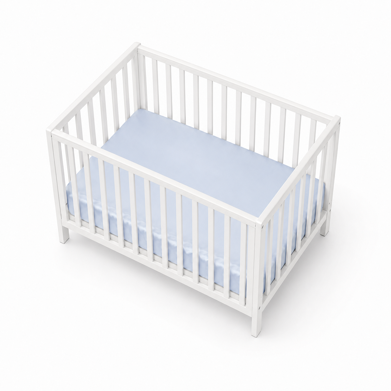 Sky Blue Standard Cot Silk Sheet