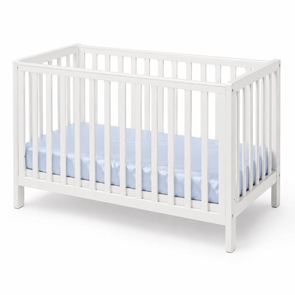 Sky Blue Standard Cot Silk Sheet