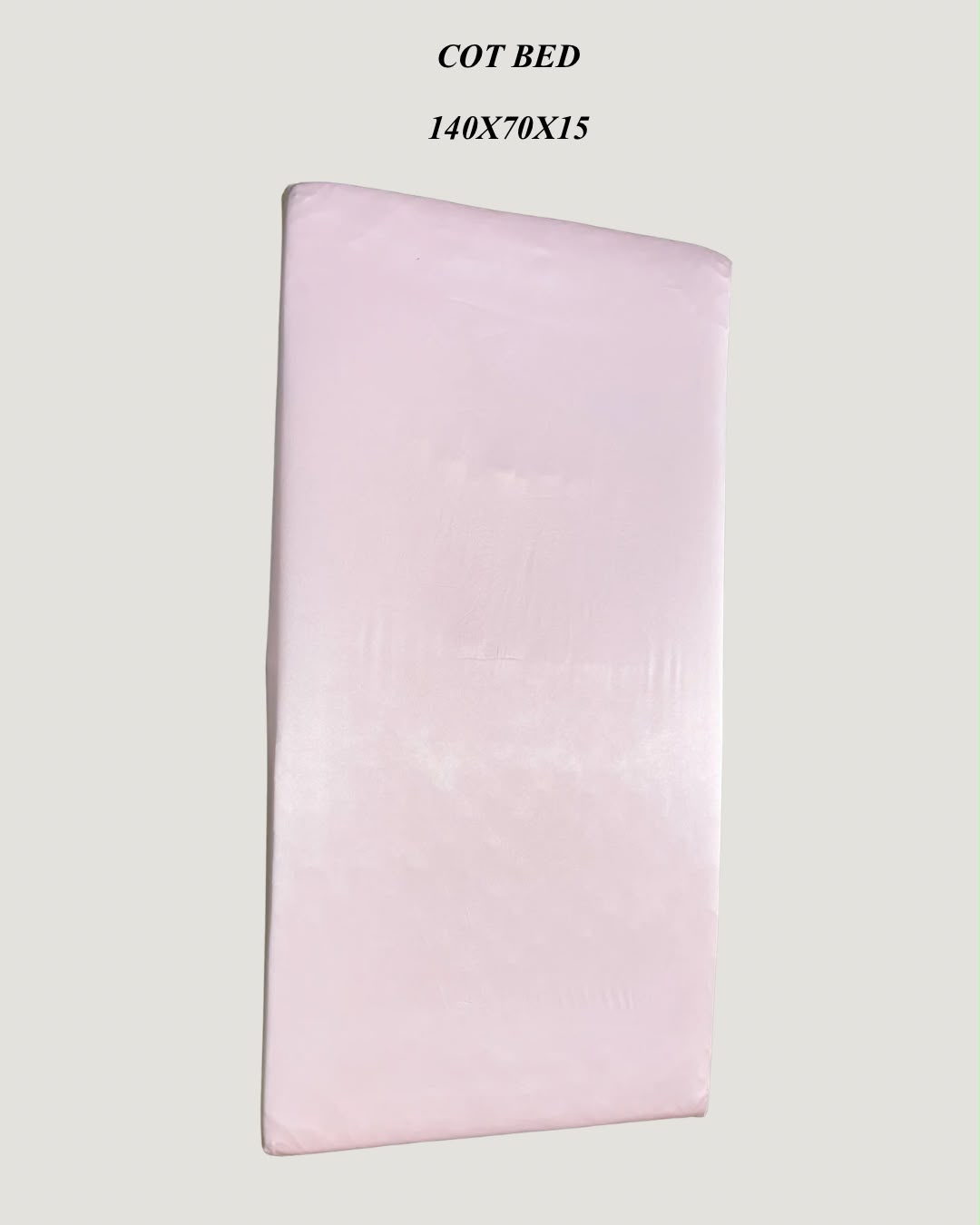 Light Pink Cot Bed Silk Sheet