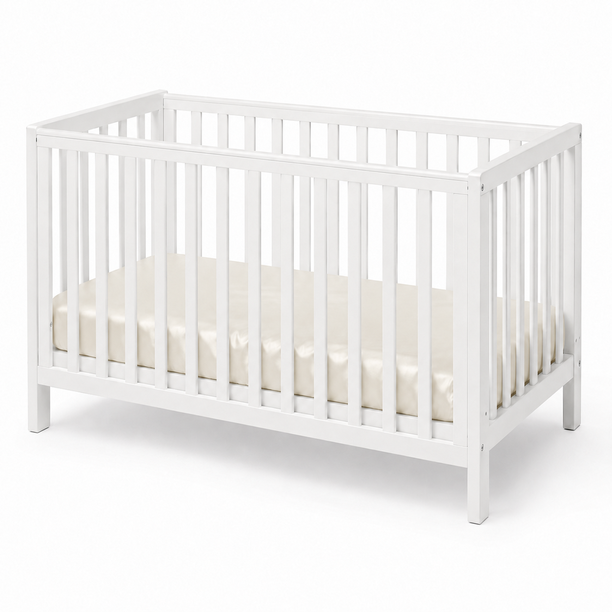 Ivory Standard Cot Silk Sheet
