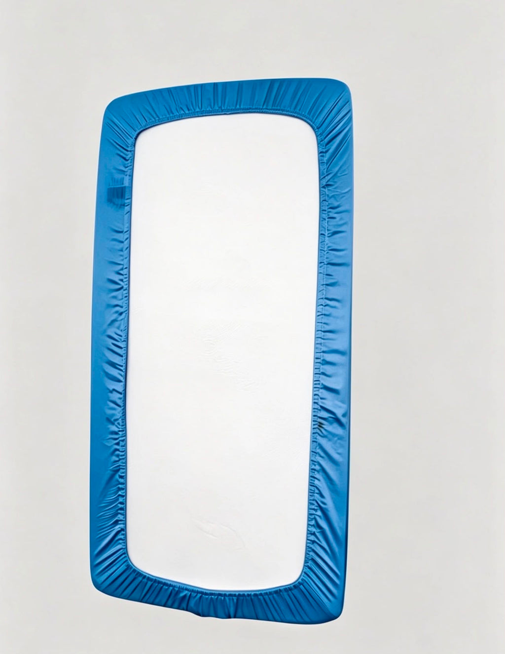 Sky Blue Standard Cot Silk Sheet