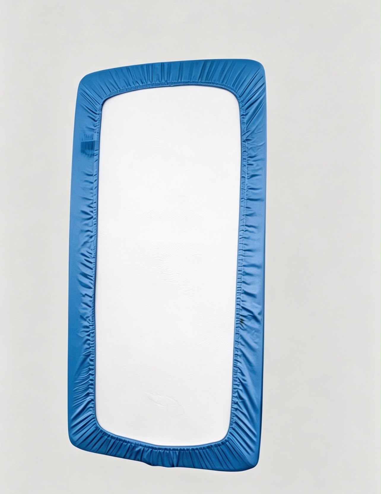 Sky Blue Standard Cot Silk Sheet