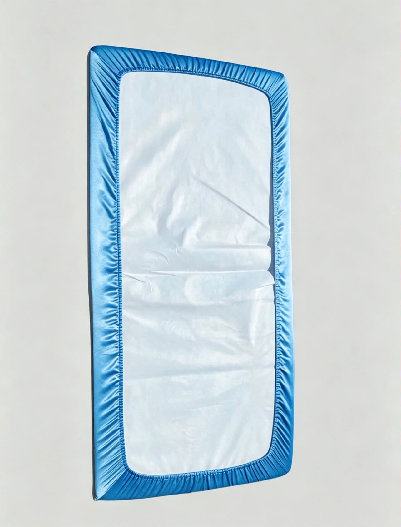 Sky Blue Cot Bed Silk Sheet