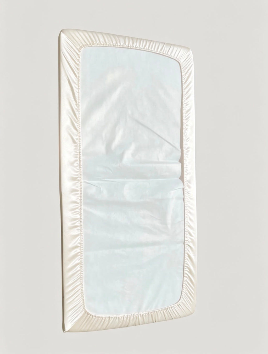 Ivory Cot Bed Silk Sheet