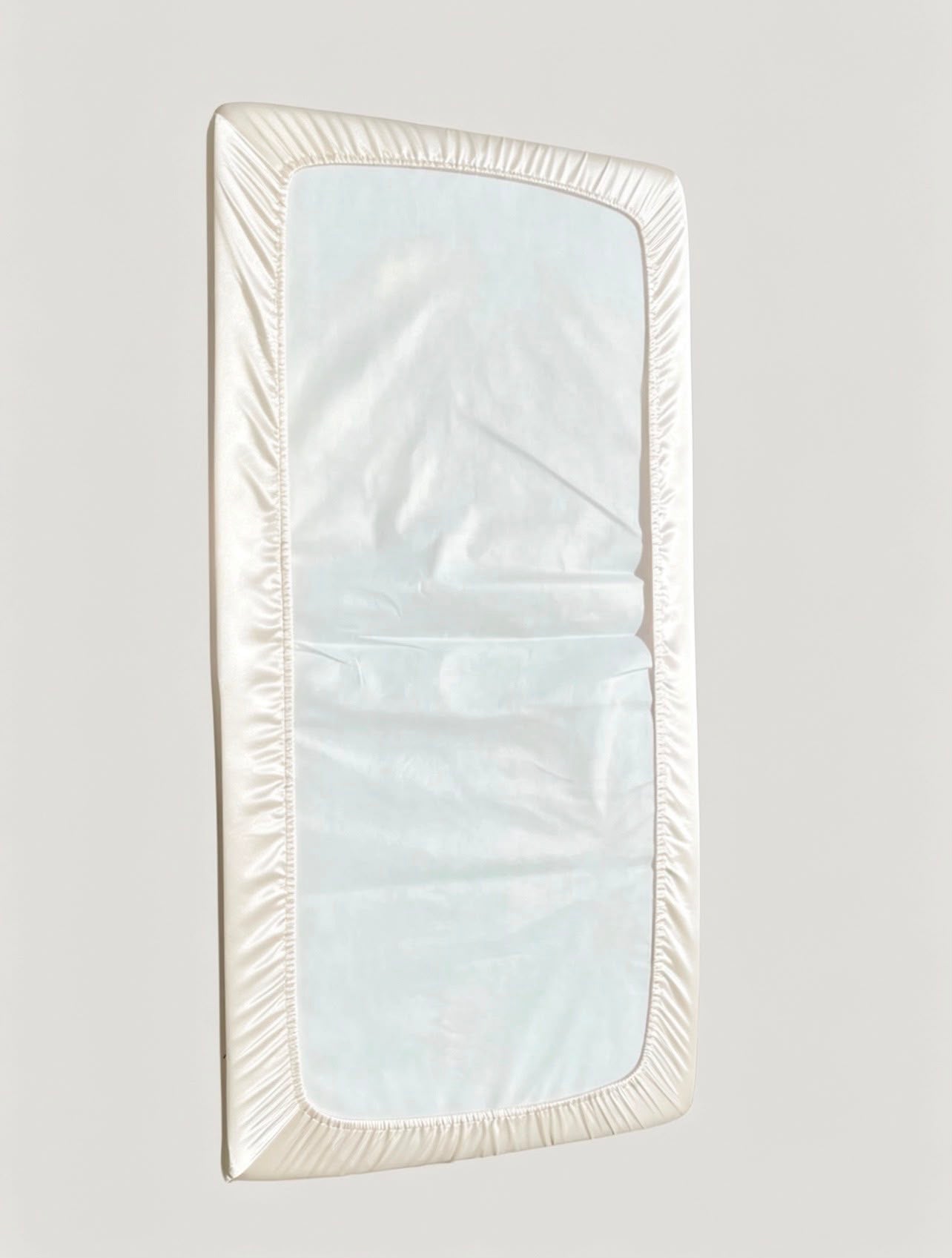Ivory Cot Bed Silk Sheet