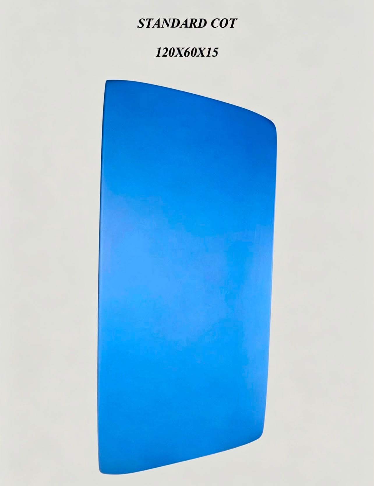 Sky Blue Standard Cot Silk Sheet