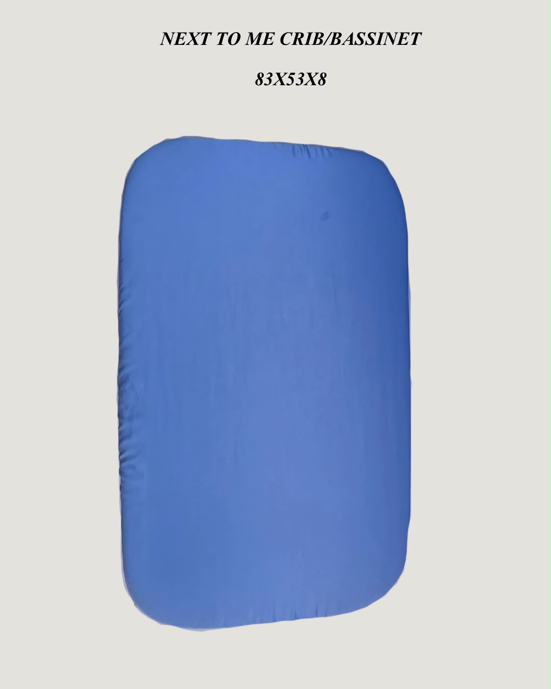 Sky Blue Next To Me Crib/Bassinet Silk Sheet