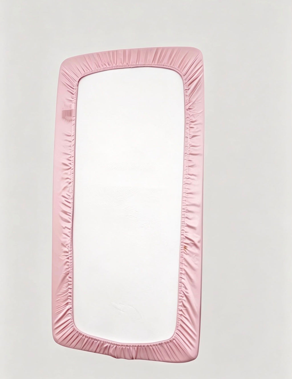 Light Pink Standard Cot Silk Sheet