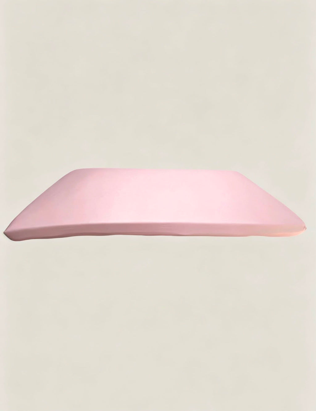 Light Pink Standard Cot Silk Sheet
